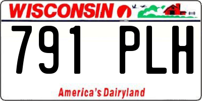 WI license plate 791PLH