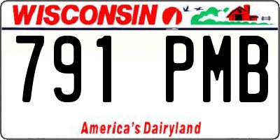 WI license plate 791PMB