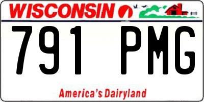 WI license plate 791PMG