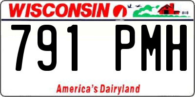 WI license plate 791PMH