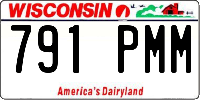 WI license plate 791PMM