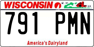 WI license plate 791PMN