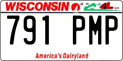 WI license plate 791PMP