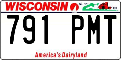 WI license plate 791PMT