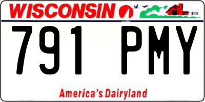 WI license plate 791PMY