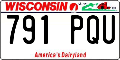 WI license plate 791PQU