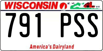 WI license plate 791PSS