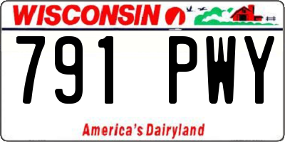 WI license plate 791PWY