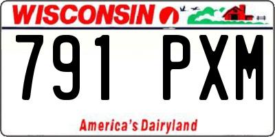 WI license plate 791PXM