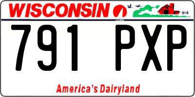 WI license plate 791PXP