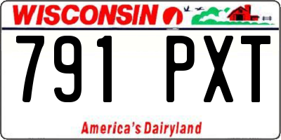 WI license plate 791PXT