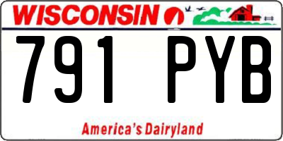 WI license plate 791PYB