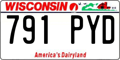 WI license plate 791PYD