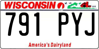 WI license plate 791PYJ