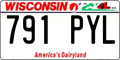 WI license plate 791PYL