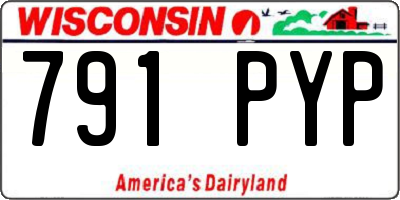 WI license plate 791PYP