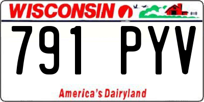 WI license plate 791PYV