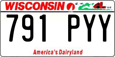 WI license plate 791PYY