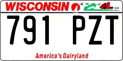 WI license plate 791PZT