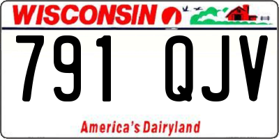 WI license plate 791QJV
