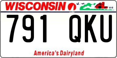 WI license plate 791QKU