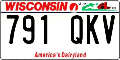 WI license plate 791QKV