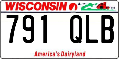 WI license plate 791QLB