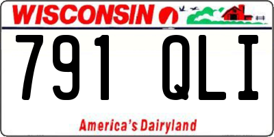 WI license plate 791QLI
