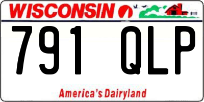 WI license plate 791QLP