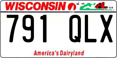 WI license plate 791QLX