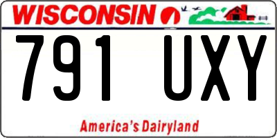 WI license plate 791UXY