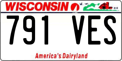WI license plate 791VES