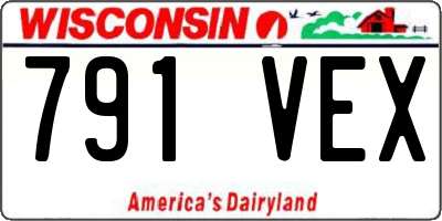 WI license plate 791VEX