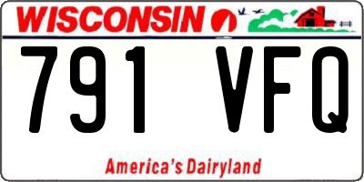 WI license plate 791VFQ