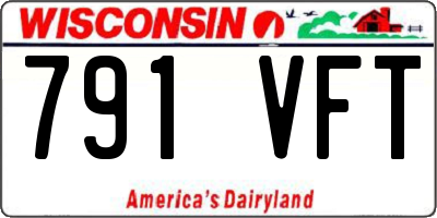 WI license plate 791VFT