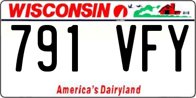 WI license plate 791VFY