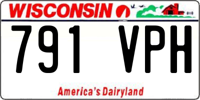 WI license plate 791VPH