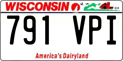 WI license plate 791VPI