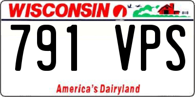 WI license plate 791VPS