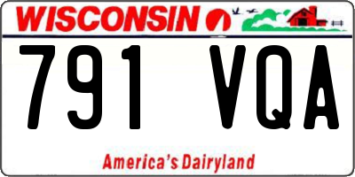 WI license plate 791VQA