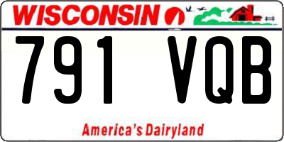 WI license plate 791VQB