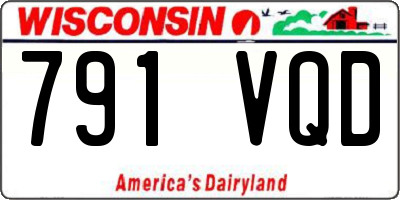 WI license plate 791VQD