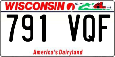 WI license plate 791VQF