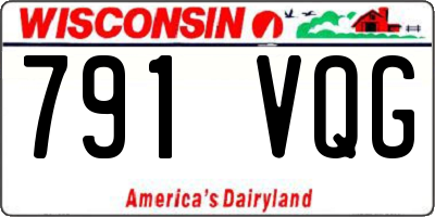 WI license plate 791VQG