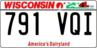 WI license plate 791VQI