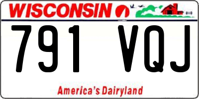 WI license plate 791VQJ