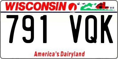 WI license plate 791VQK