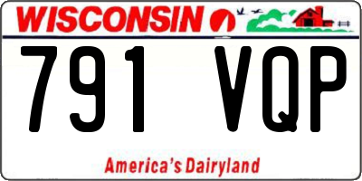 WI license plate 791VQP