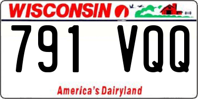 WI license plate 791VQQ