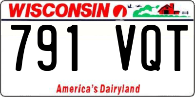 WI license plate 791VQT